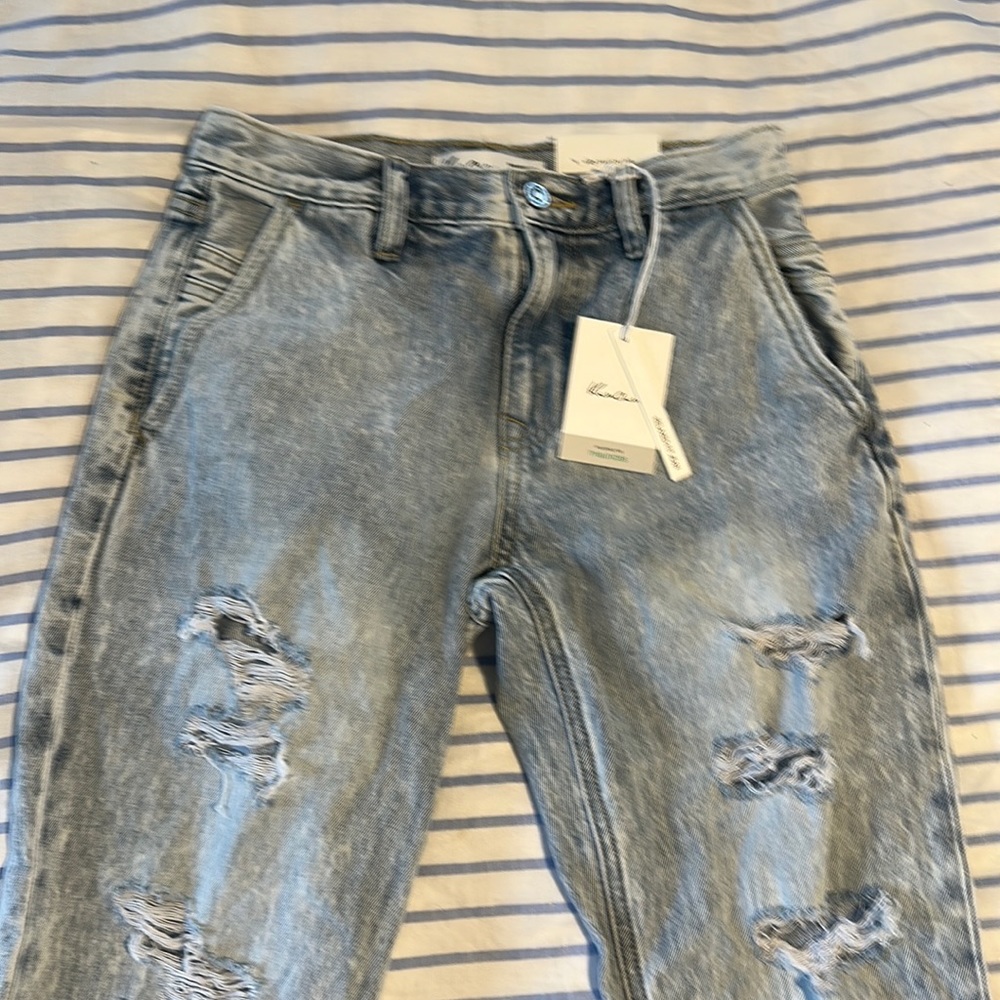 Kancan by Maurice’s acid wash distressed denim